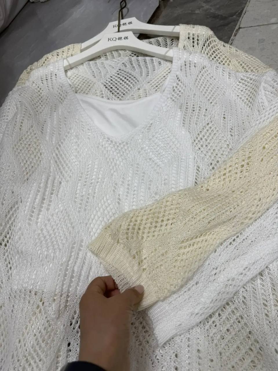 вязаная блузка,вязаный свитер,пляжная ажурная туника,вязаный пуловер,вязаные свитера женские