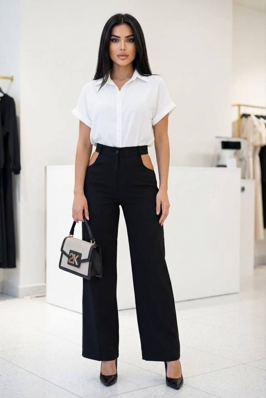 брюки палаццо,брюки с разрезом спереди,брюки женские,брюки палаццо женские,модные женские брюки палаццо больших размеров