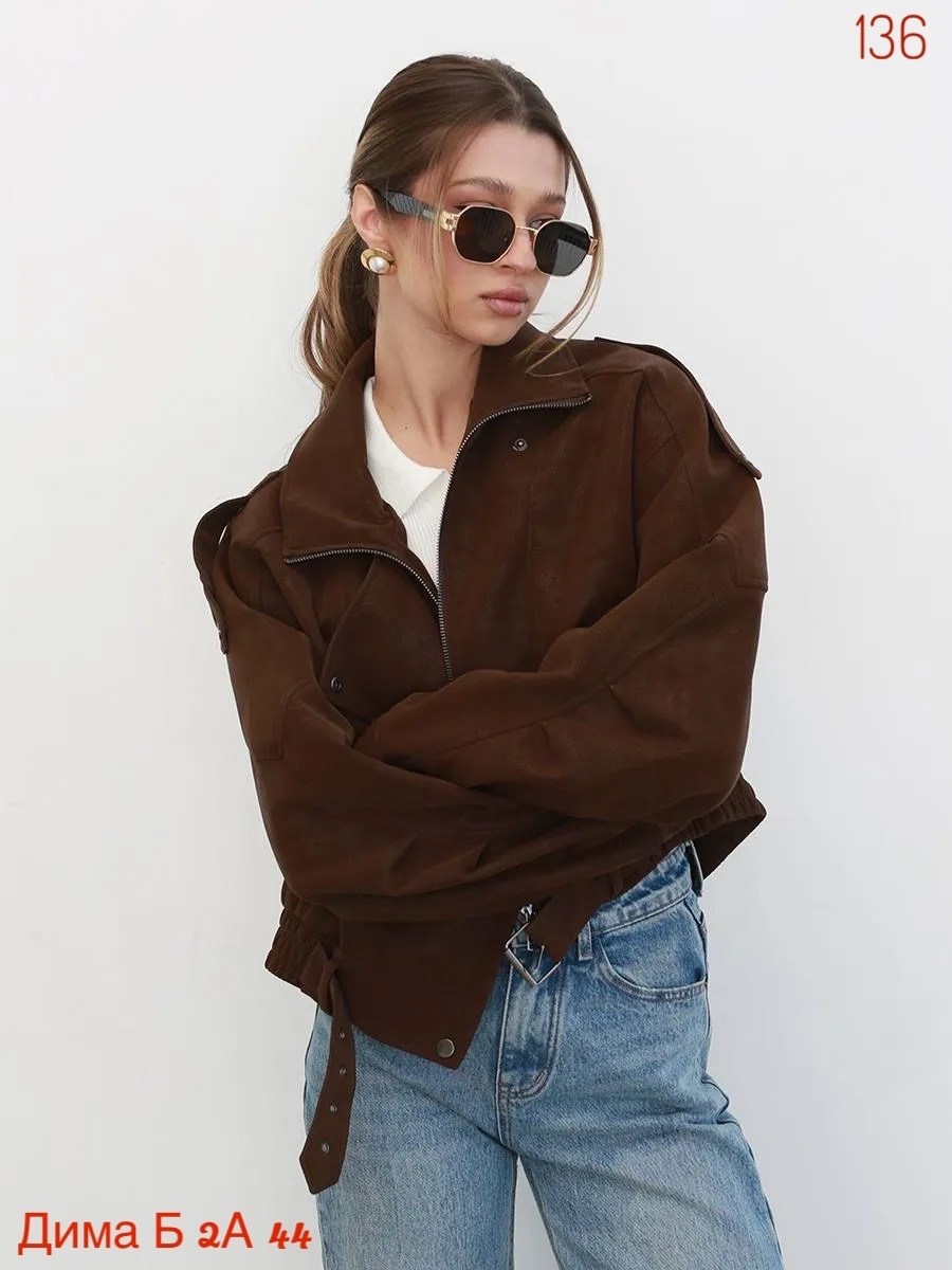 косуха из эко замши оверсайз коричневая joyforyou,косуха замшевая оверсайз коричневая joyforyou,замшевая куртка,бомбер куртка,косуха из эко замши оверсайз коричневая