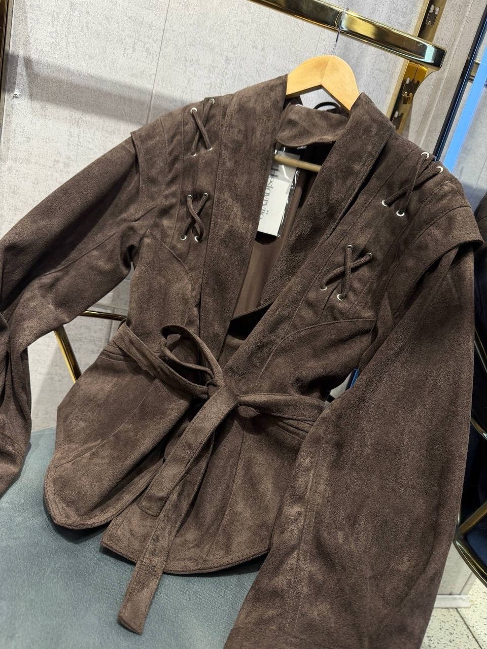 замшевая куртка,куртка замшевая жакет премиум x'zotic,куртка замшевая женская,замшевая куртка с поясом,куртка из замши