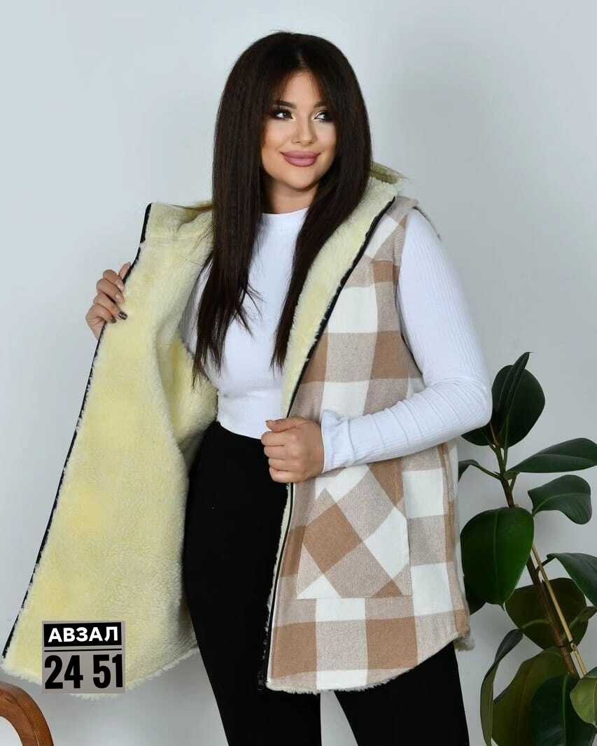 жилетка от бёрбери,жилетка женская,жилет в клетку,теплый жилет,жилетка с капюшоном