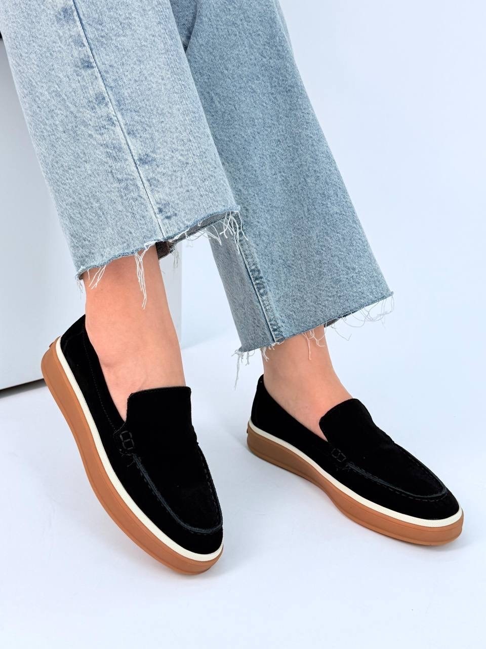 женские лоферы из натуральной замши,,лоферы женские замшевые,лоферы женские loro piana,лоферы из натуральной замши