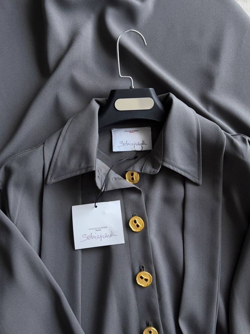 платье schiaparelli,платье на пуговицах,платье пиджак,женская платье,платье рубашка