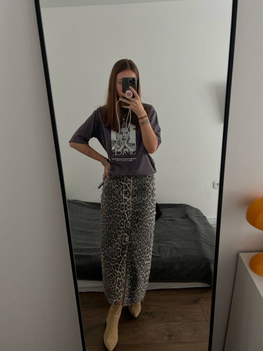 юбка с леопардовым принтом,длинная юбка с разрезом,юбка леопард,длинная юбка,юбка макси леопардовая