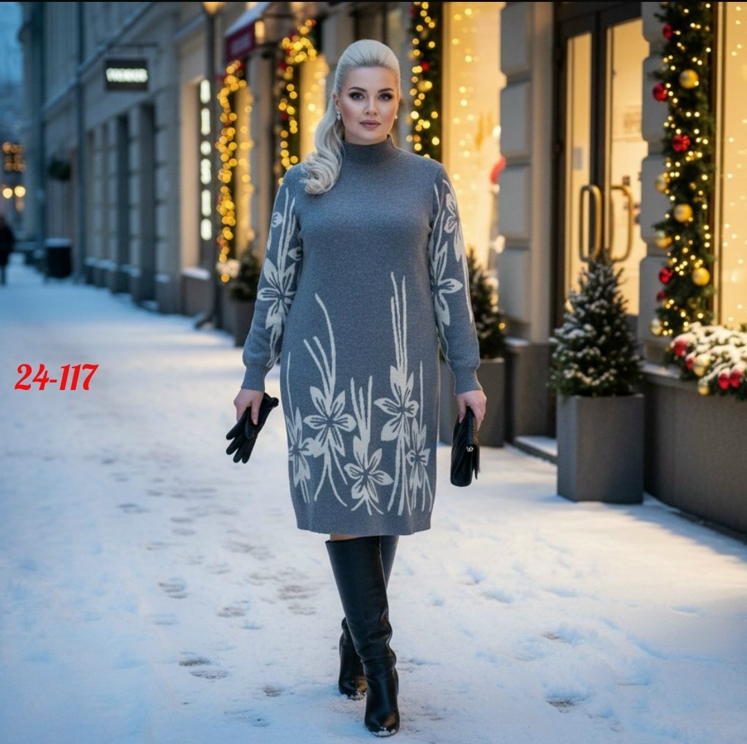 платье женской,теплое платье больших размеров,платье теплое,платье шерстяное,платье туника