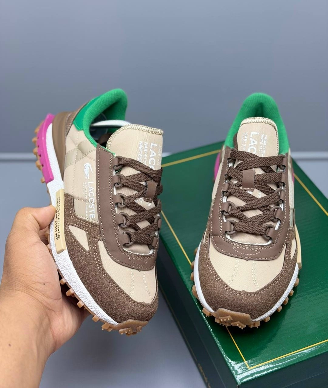 кроссовки lacoste,кроссовки женские lacoste elite active коричневый,кроссовки lacoste elite active,lacoste low-top casual shoes women's light brown green,кроссовки для образа жизни женские низкие laco