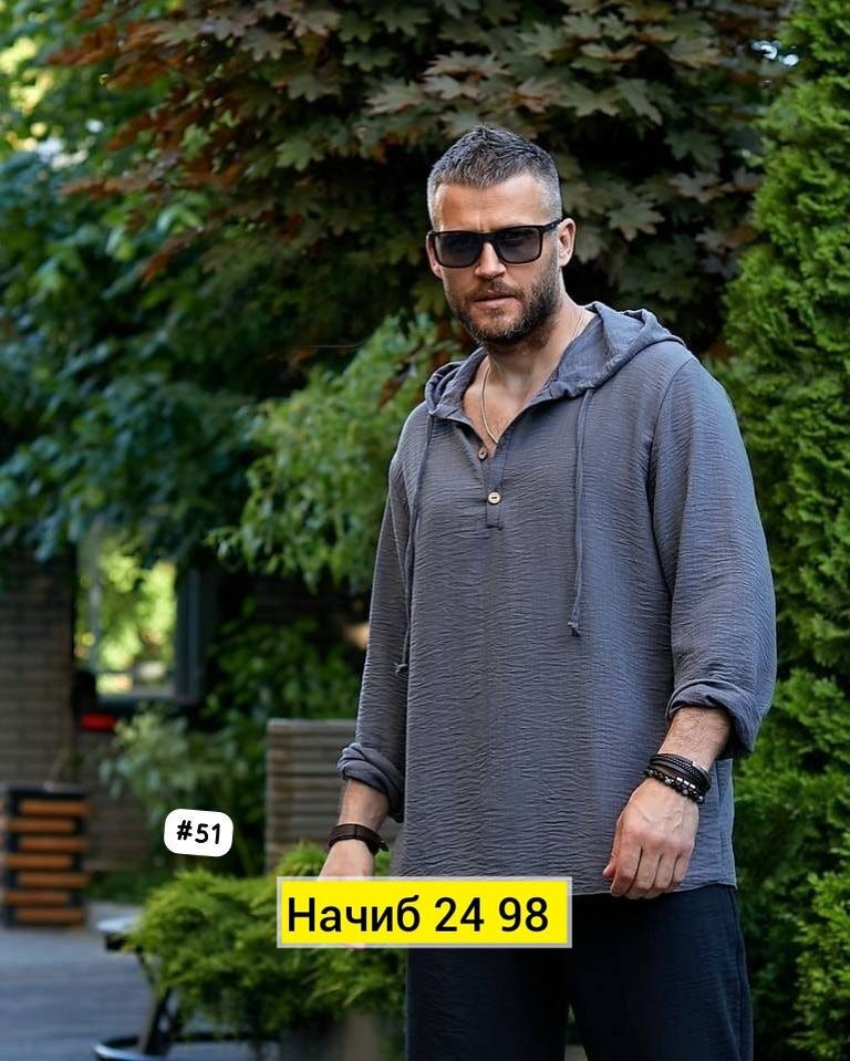 рубашка с капюшоном мужская,мужская льняная рубашка,туника мужская,рубашка с капюшоном,кофта мужская