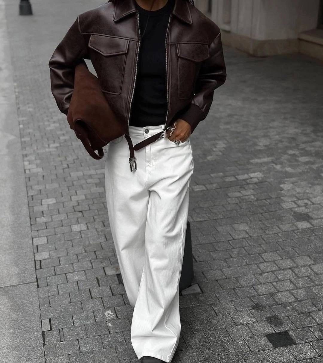 кожаная куртка,женская кожаная куртка,куртка бомбер,оверсайз куртка,косуха куртка