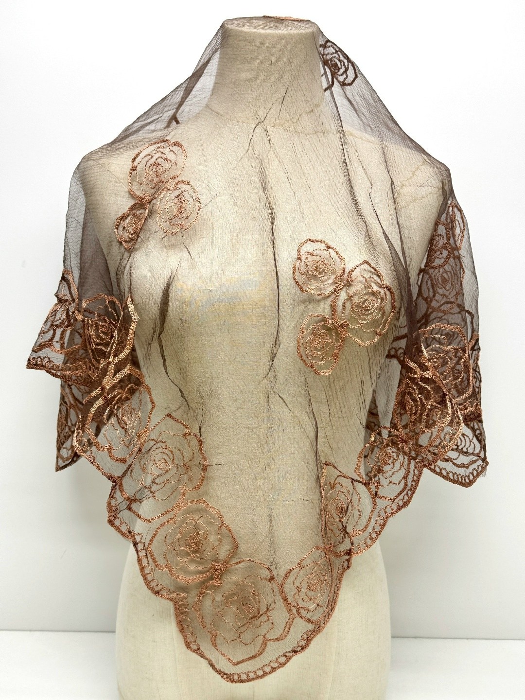 шарф кружевной ниспадающий шаль с кистями православный mila-safi,кружевной платок,палантин женские,накидка,женские платки