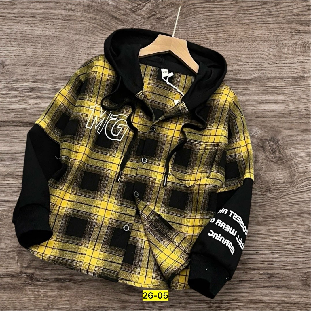 детская рубашка,рубашка для мальчика,рубашка в клетку с капюшоном,рубашка с капюшоном,рубашка клетчатая комбинированная с капюшоном