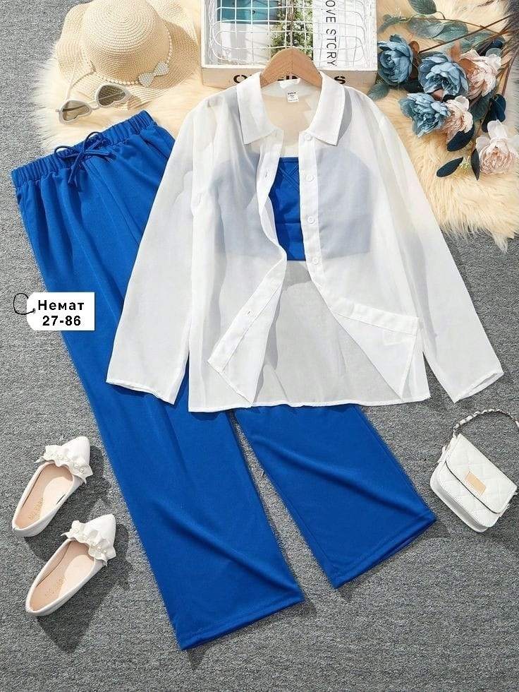 шифоновая рубашка,комплект костюм,шифоновая блузка,женские костюмы,брючный комплект