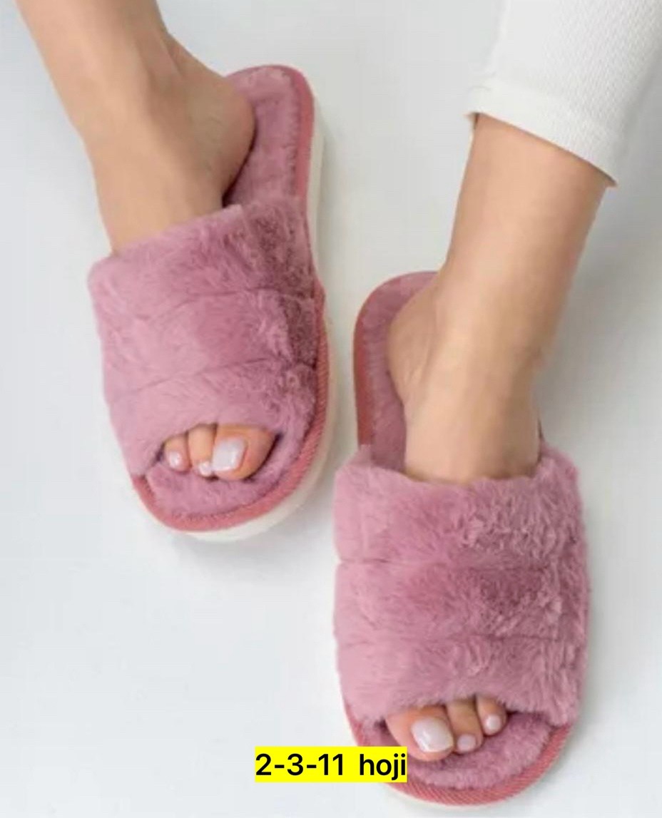 женские меховые открытые тапочки happy fox home,домашние тапочки женские,тапочки домашние женские тапки комнатные открытые,женские тапочки,тапочки розовые