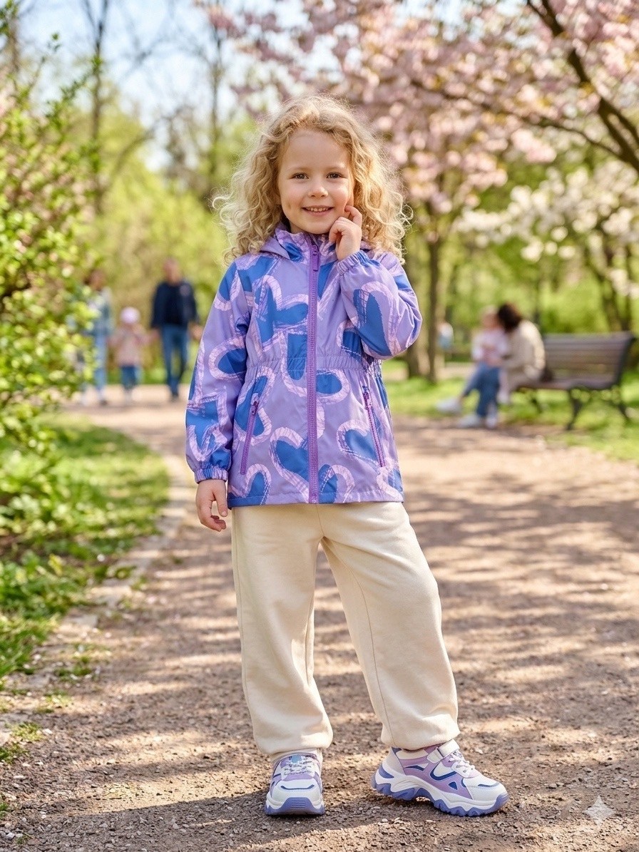 ветровка крошка-морошка,ветровка на флисе,демисезонная куртка,ветровка для девочек,ветровка для девочки на флисе