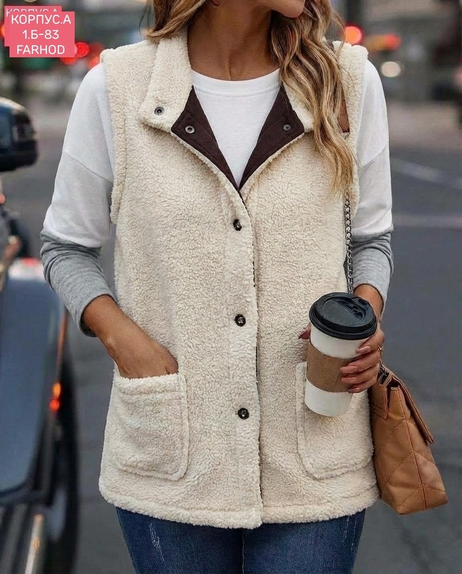 теплый жилет,женские жилеты,жилет повседневный,женские жилетки,меховая жилет