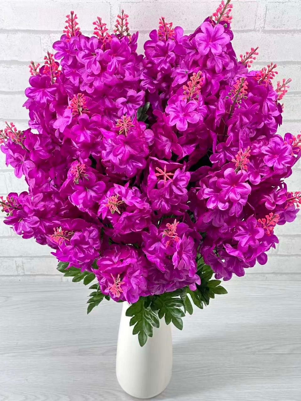 цветок искусственная,маттиола белая,цветок дельфиниум,букет для декора,цветами