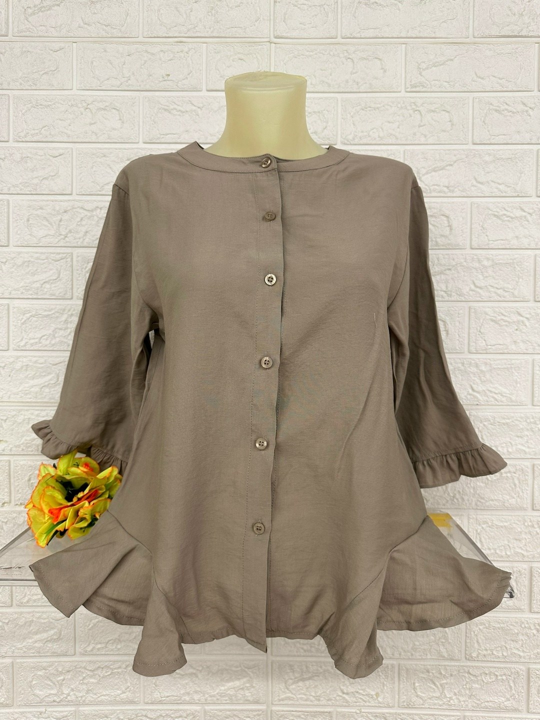 блузка модная,туника нарядная,блузка с оборками,блузка женская,рубашка желтая