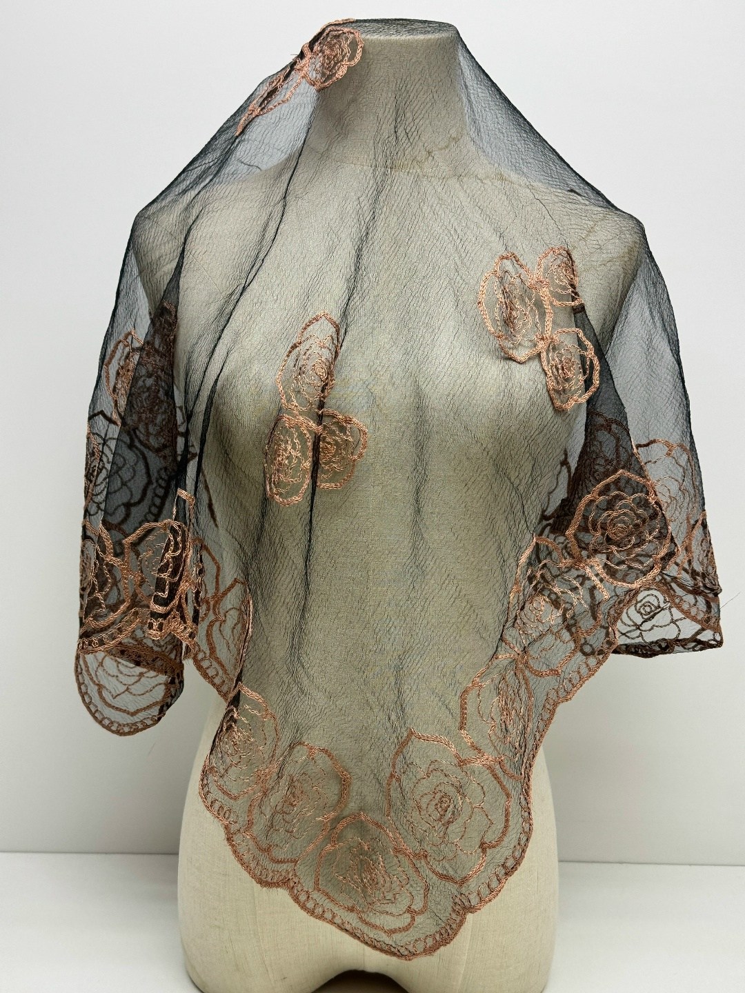 шарф кружевной ниспадающий шаль с кистями православный mila-safi,кружевной платок,палантин женские,накидка,женские платки