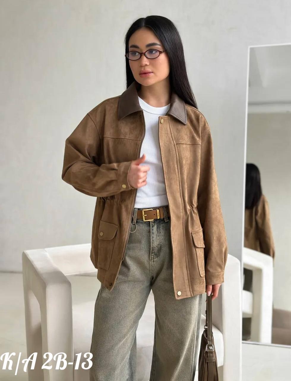 куртка рабочего тренд замшевая tinaria 313880037,куртка замшевая женская,куртка рабочего тренд замшевая tinaria,куртка замшевая женская цвет коричневый,куртка из замши с кожаным воротником