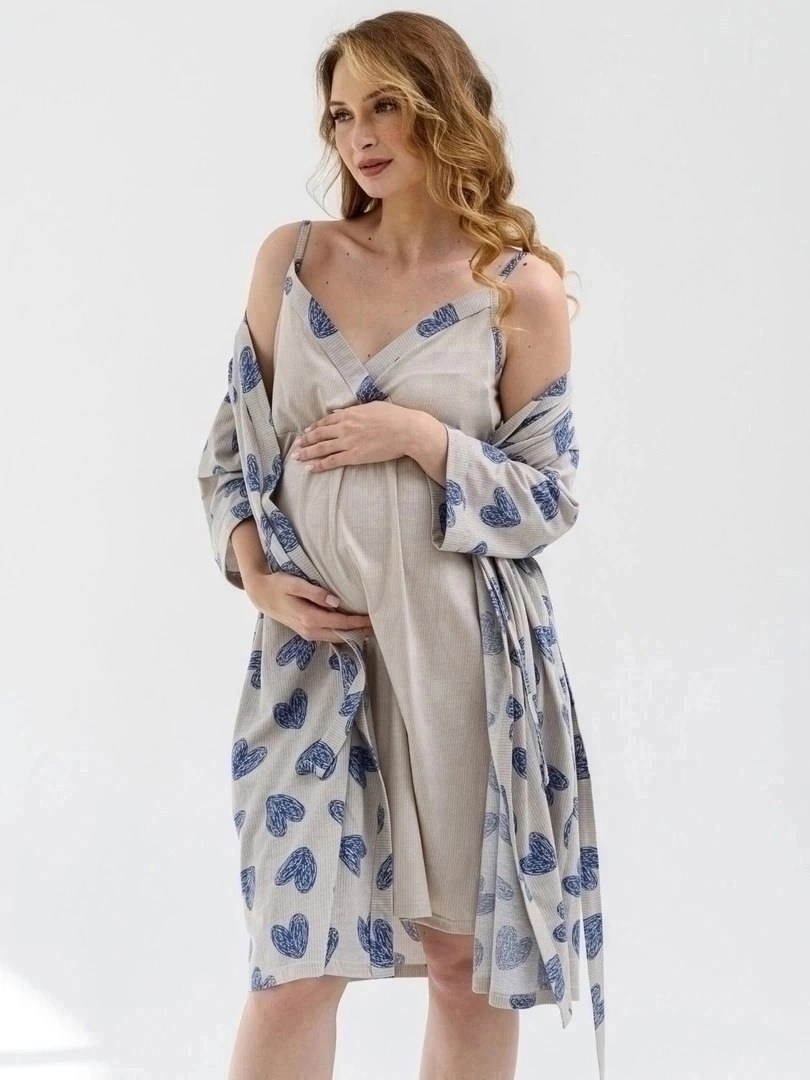 халат и сорочка для беременных и кормящих в роддом,халат и сорочка для беременных и кормящих,сорочка для беременных и кормящих в роддом,комплект халат и сорочка для беременных и кормящих,халат и сороч