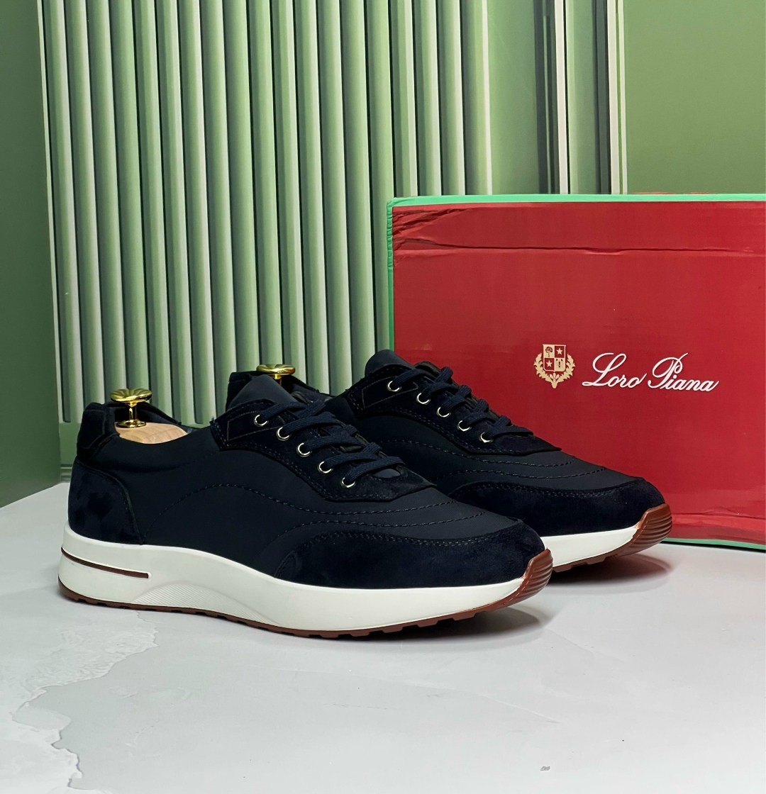 кроссовки loro piana,замшевые кроссовки loro piana week end walk - blue,кроссовки мужские,кроссовка мужской,