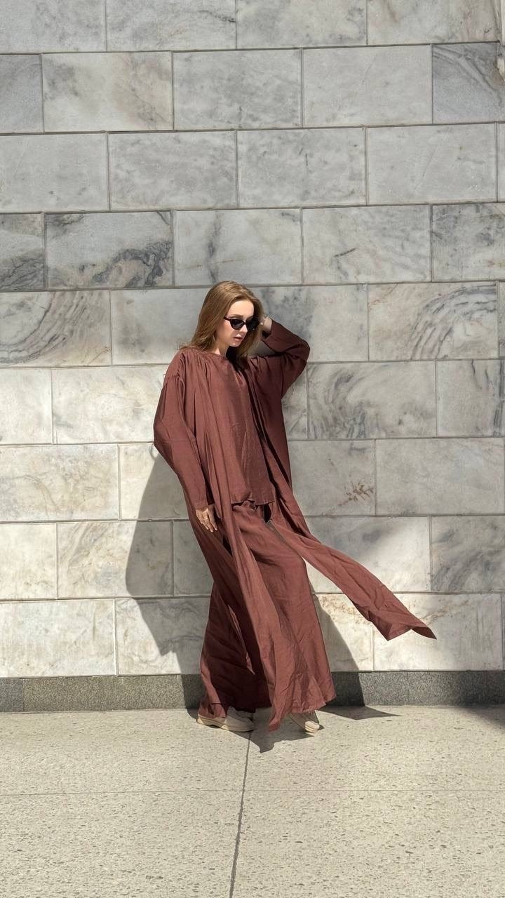 костюм с брюками,брючный костюм с накидкой,кардиган свободного кроя,мусульманская одежда