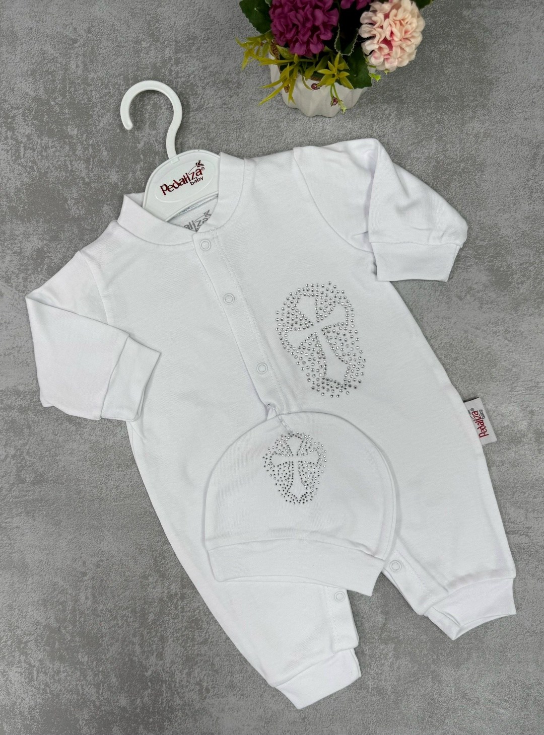 комплект на выписку трия,комплект комбинезон,одежда для новорожденного,комплект на выписку,крестильные комплекты