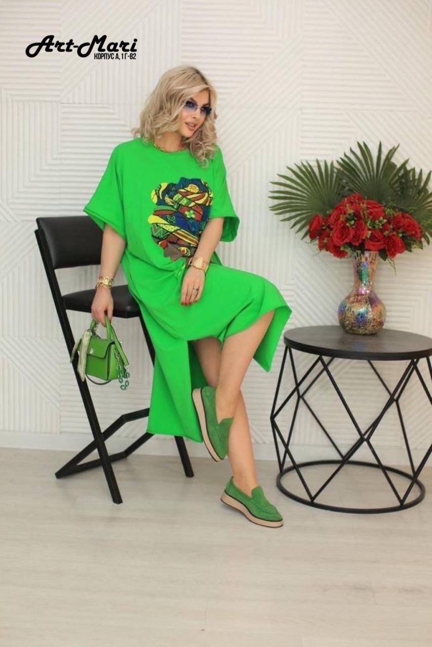 платье туника в стиле оверсайз,одежда больших размеров,платье туника,платье женской, больших размеров