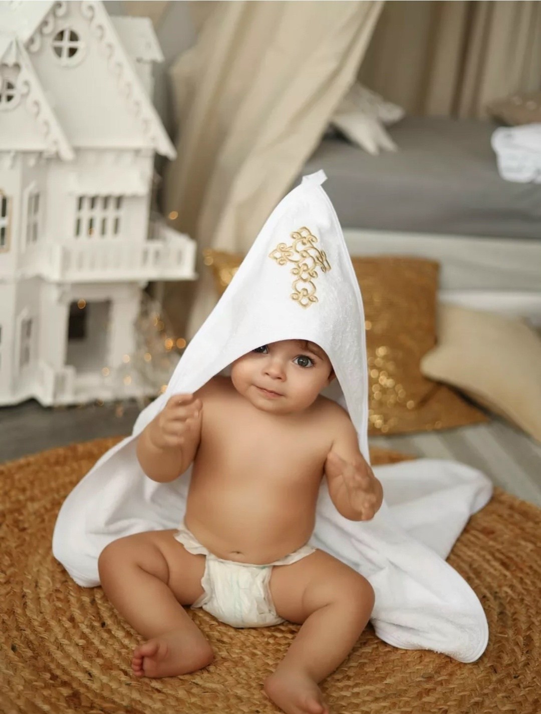 полотенце для новорожденного с капюшоном,крестильное полотенце для новорожденного,полотенце крестильное,полотенца для новорождённого,полотенце для купания