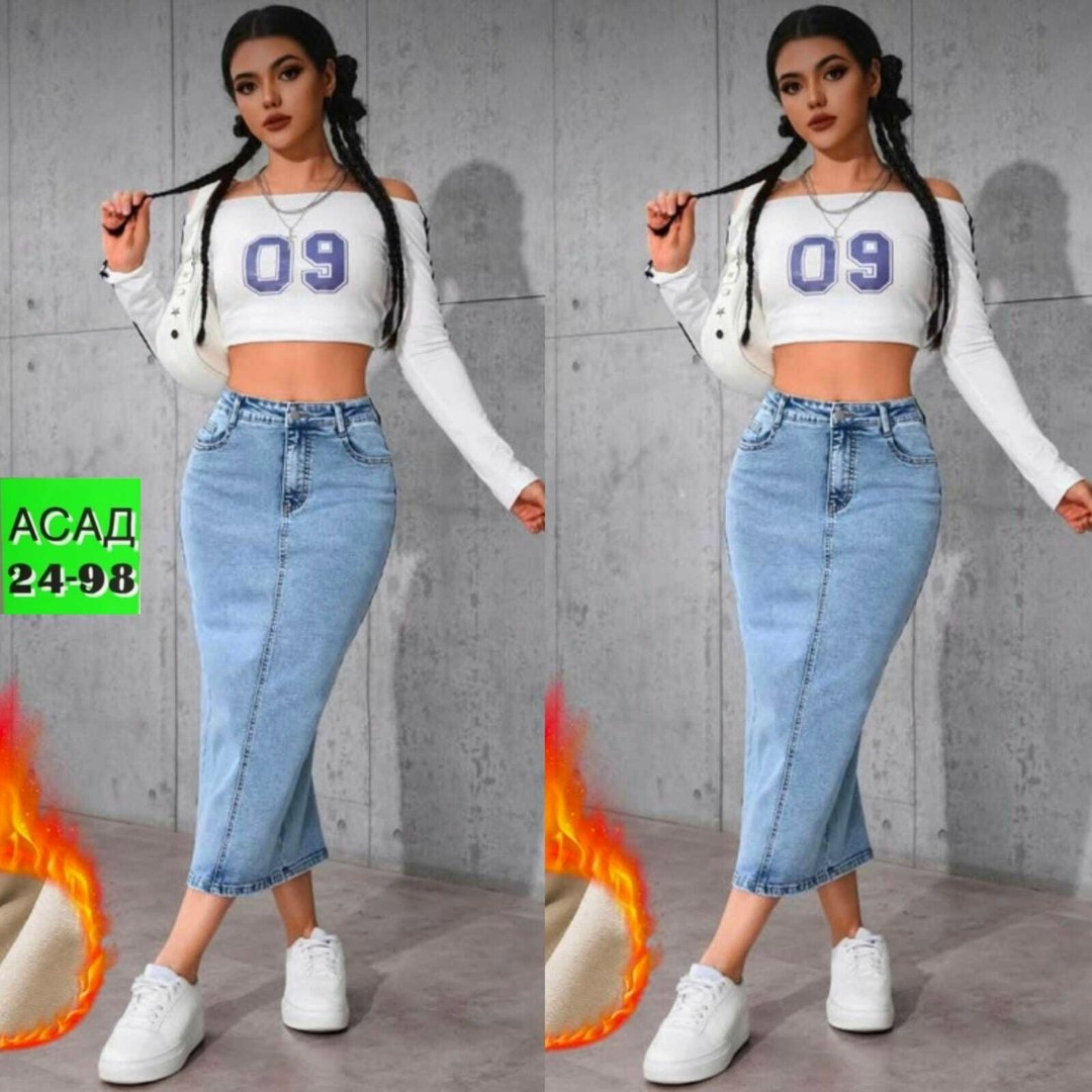 джинсовая юбка женская,джинсовая юбка,джинсовая миди юбка,юбка джинсовая миди с разрезом katrin-trend,женская джинсовая юбка с высокой талией