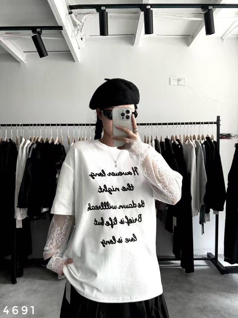 кофта свитшот,футболка с кружевными рукавами,футболки женская,лонгслив оверсайз с принтом,кружевные рукава