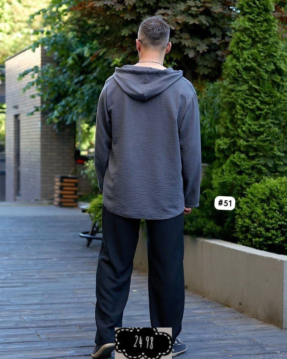 льняная рубашка с капюшоном,мужская льняная рубашка с капюшоном летняя,мужская рубашка с капюшоном,мужской льняной костюм,мужская мода