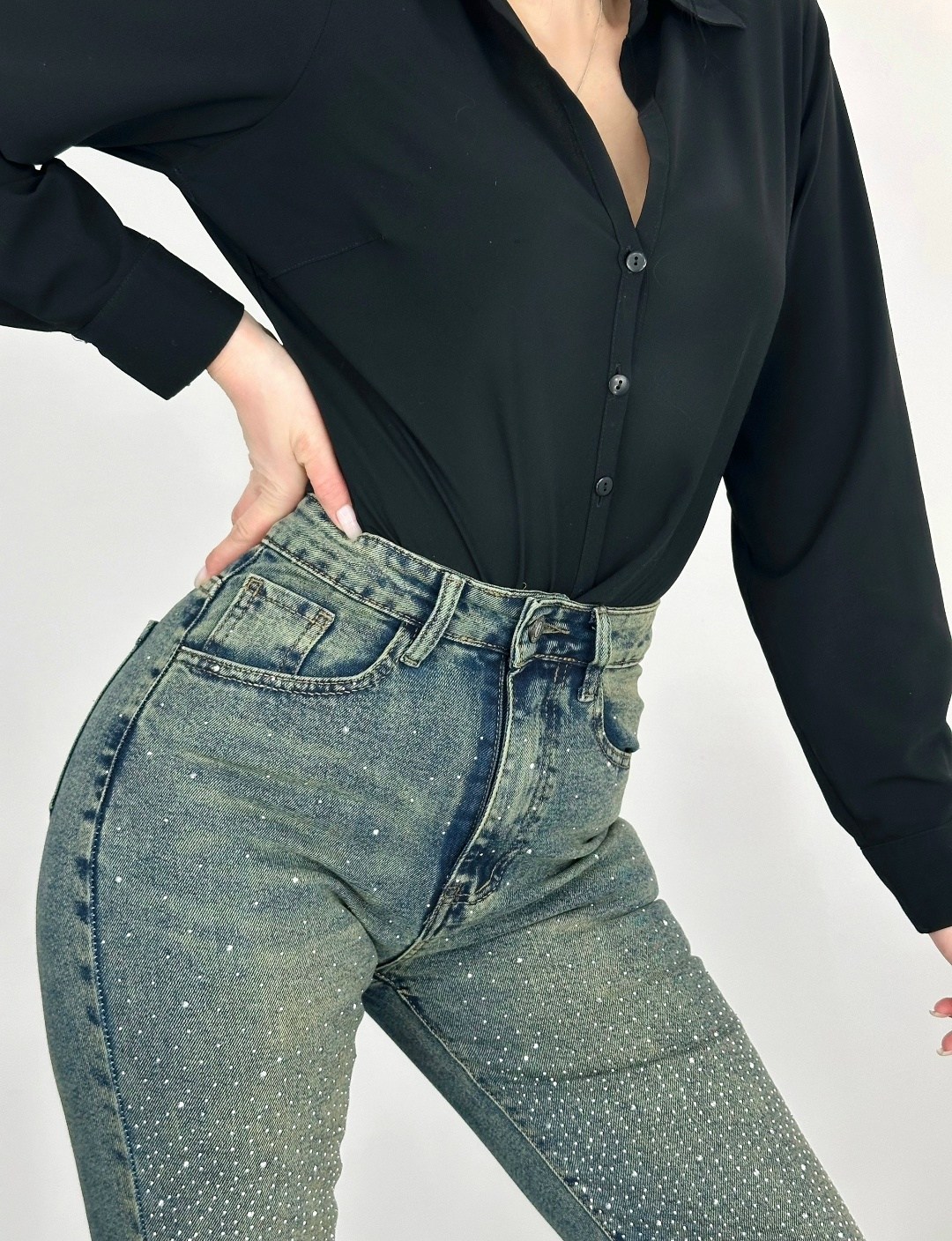 джинсы женские,джинсы клеш,женские джинсы клеш,джинсы со стразами,джинсы женские клеш с высокой посадкой