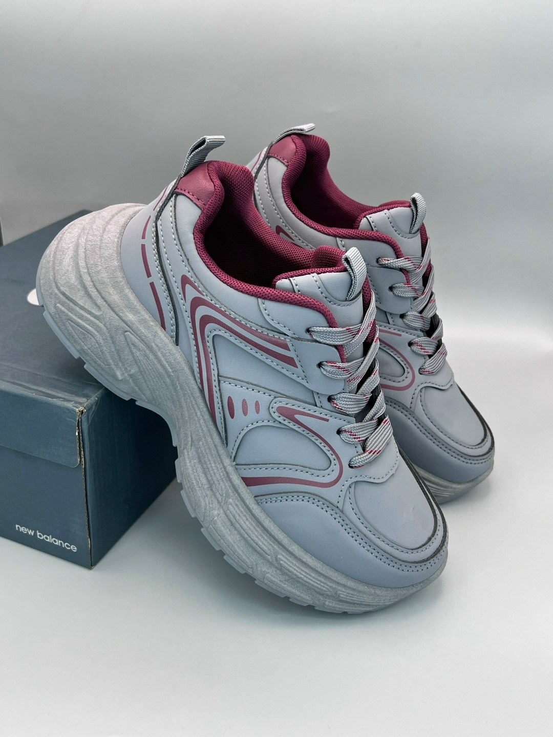 кроссовки женские,,кроссовки женские 8802-3 серо розовые,массивные кроссовки женские,повседневные кроссовки