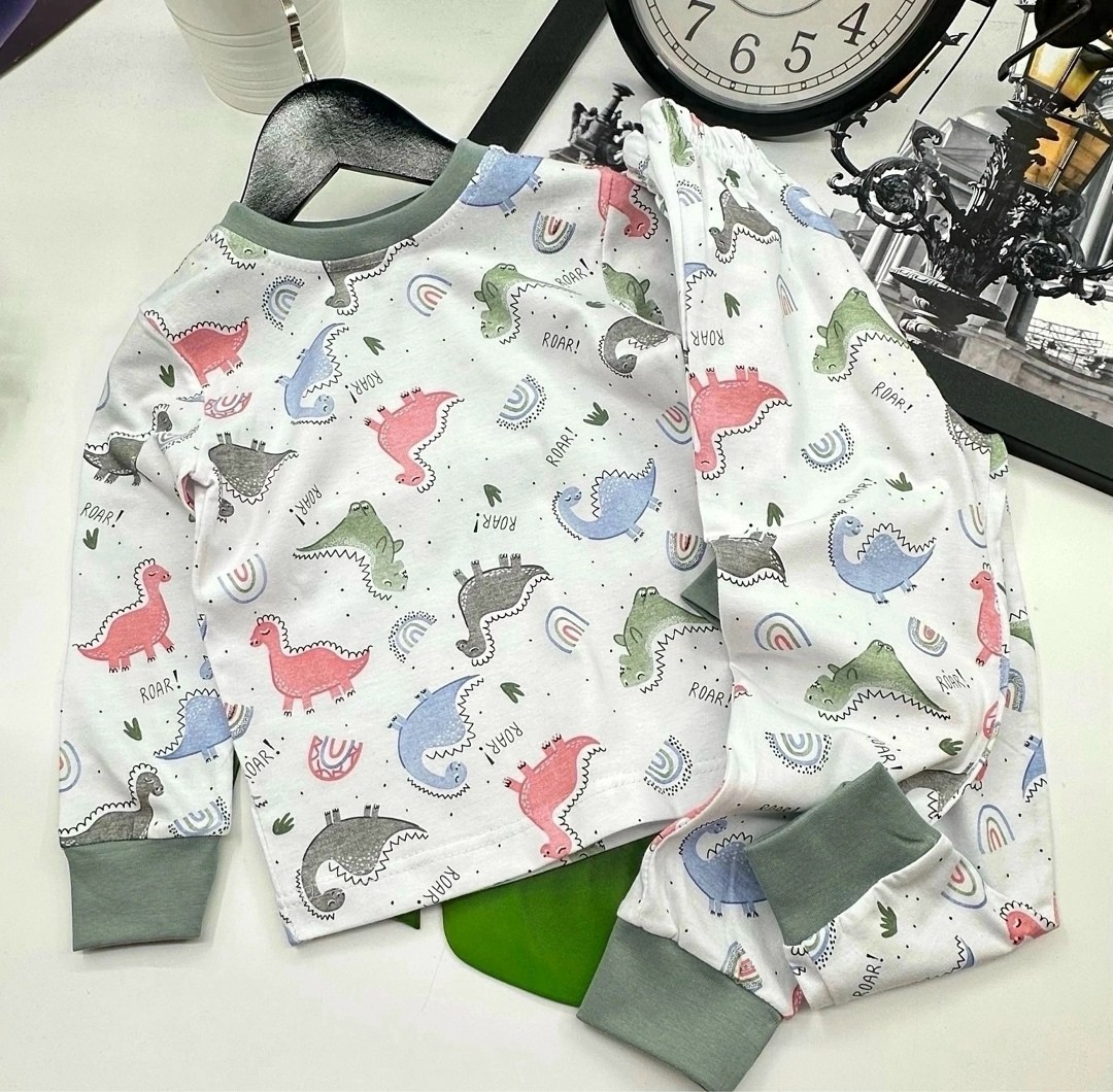 пижама с принтом для мальчика,пижама детская,пижама детская мягкая,пижама из кулирки детская,пижама енот детская