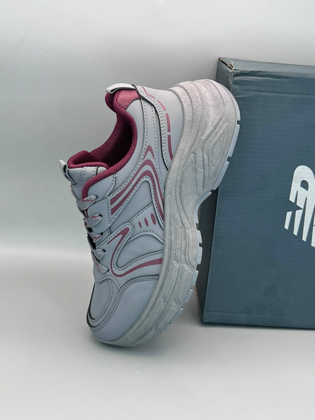 кроссовки женские,,кроссовки женские 8802-3 серо розовые,массивные кроссовки женские,повседневные кроссовки