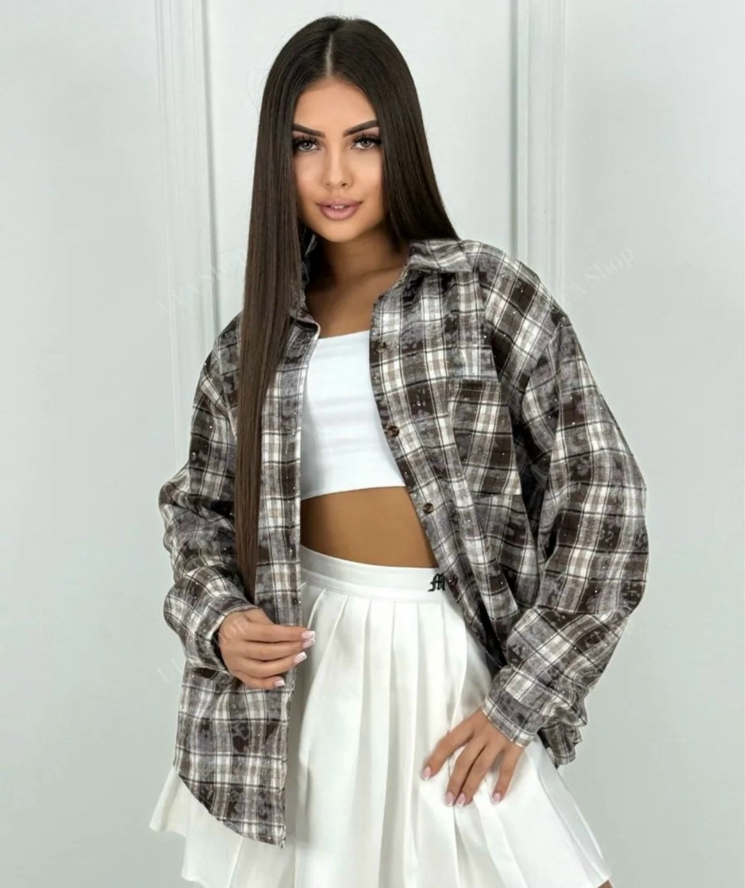 женская рубашка оверсайз в клетку,женская рубашка варёнка в клетку,женская рубашка в клетку,рубашка женская,рубашка в клетку оверсайз
