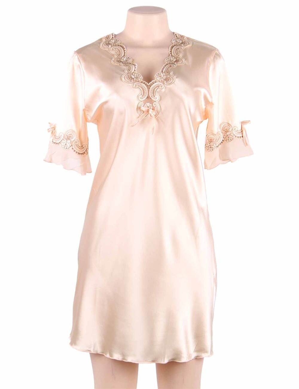 женская ночная рубашка,ночная сорочка женская,ночная рубашка,ночная рубашка с короткими рукавами,атласная ночная рубашка