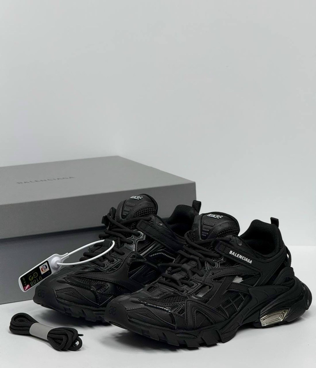кроссовки balenciaga,кроссовки balenciaga track,кроссовки balenciaga track 2,balenciaga track 2 black,мужские кроссовки balenciaga track premium black