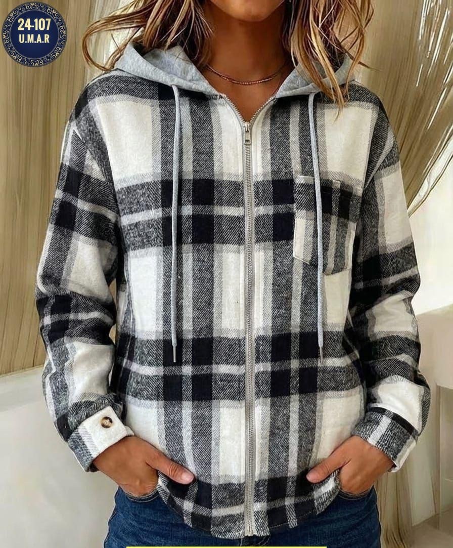 рубашка в клетку женская теплая,рубашка в клетку с капюшоном,куртка в клетку женская,куртка в клетку,рубашка в клетку женская