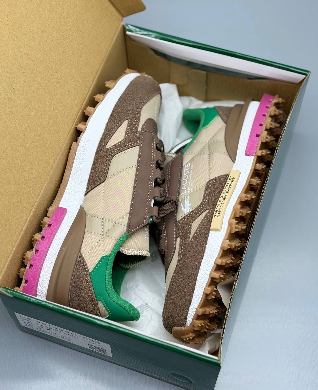 кроссовки lacoste,кроссовки женские lacoste elite active коричневый,кроссовки lacoste elite active,lacoste low-top casual shoes women's light brown green,кроссовки для образа жизни женские низкие laco