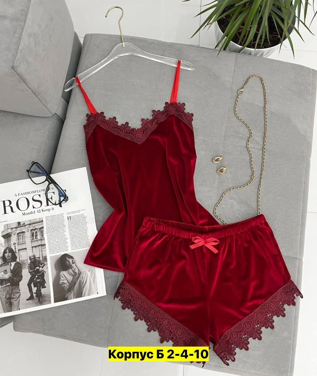 пижама велюр,пижама женская топ,пижама женская топ и шорты,женская пижама,пижама с кружевом