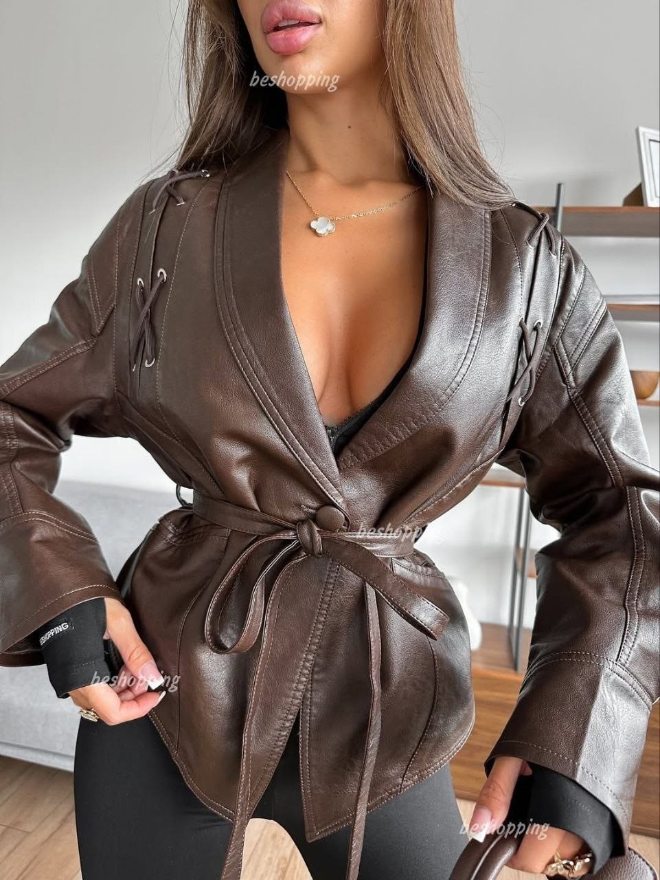 куртка кожаная женская,кожаная куртка,косуха куртка кожаная с поясом chauzi,куртка из экокожи,куртка эко кожа