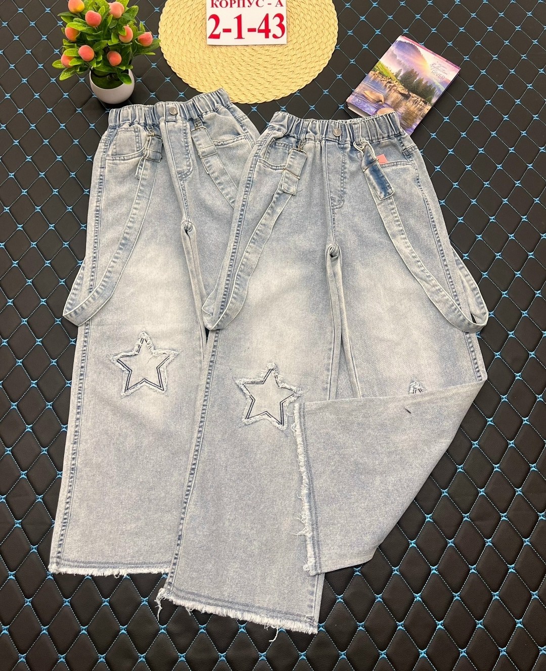джинсы широкие для девочек,детские джинсовые брюки для девочек,джинсы для девочек со звездами,джинсовые брюки,джинсы со звездой