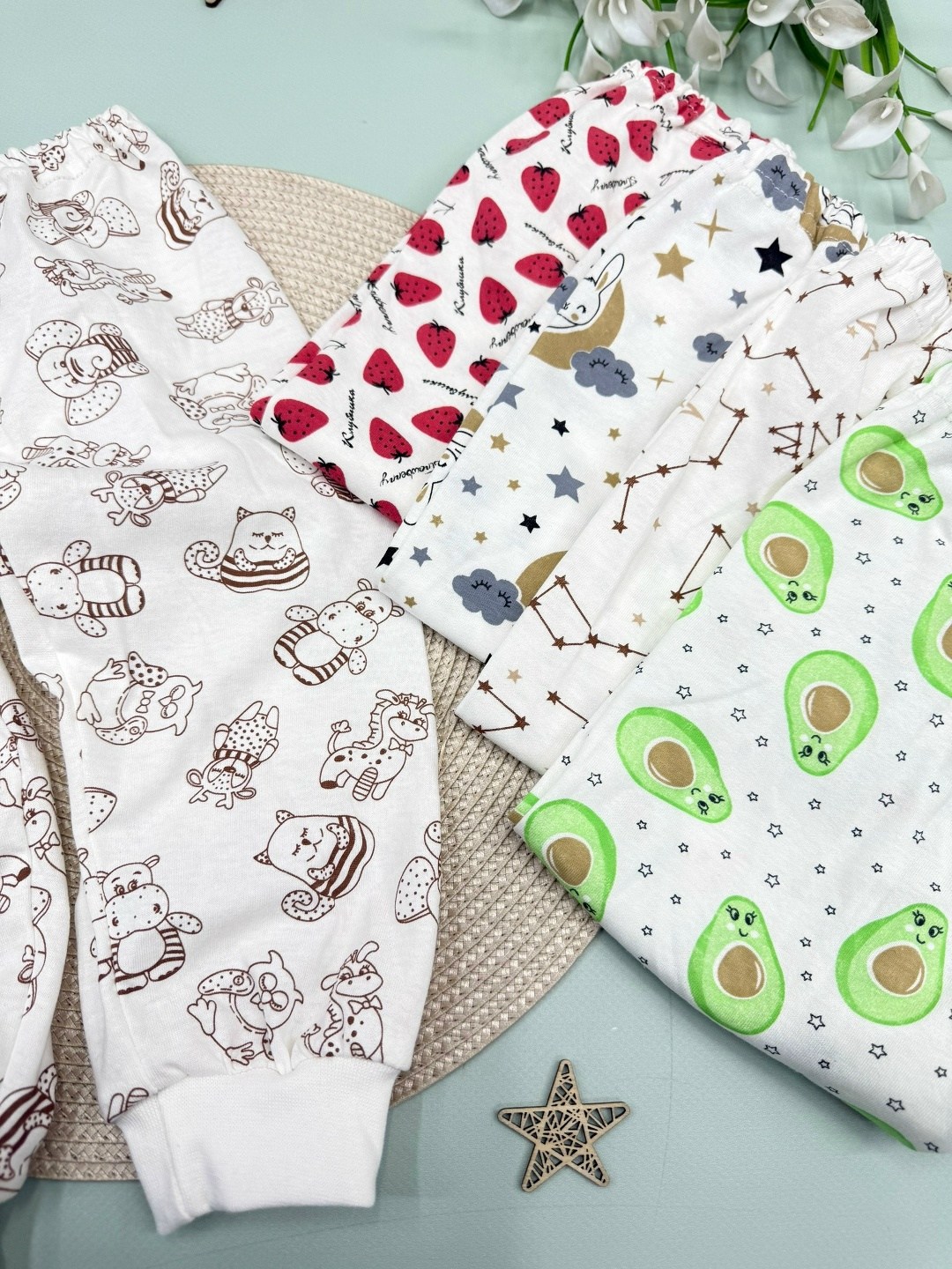 комплект ползунки,ползунки,ползунки для новорожденного,ползунки для новорожденных 3 шт,ползунки детские