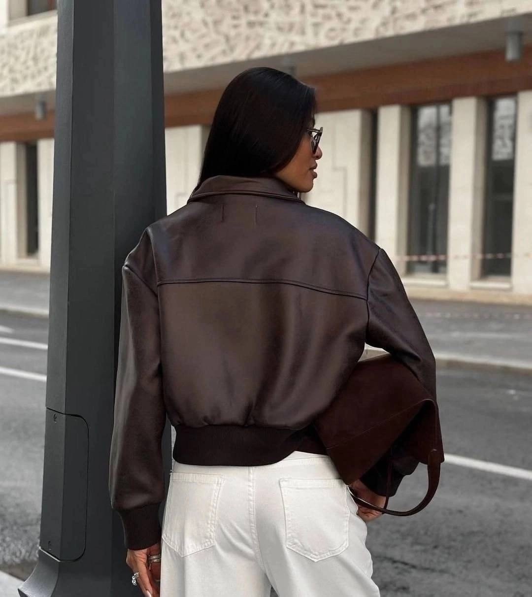 кожаная куртка,женская кожаная куртка,куртка бомбер,оверсайз куртка,косуха куртка