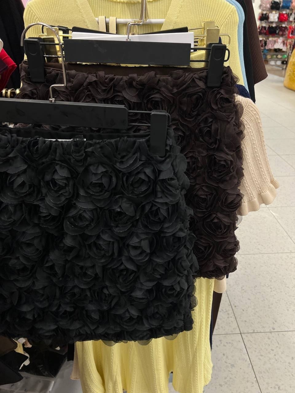 женская трехмерная юбка с украшением розы,юбка с цветами,юбка,женская юбка,юбка мини