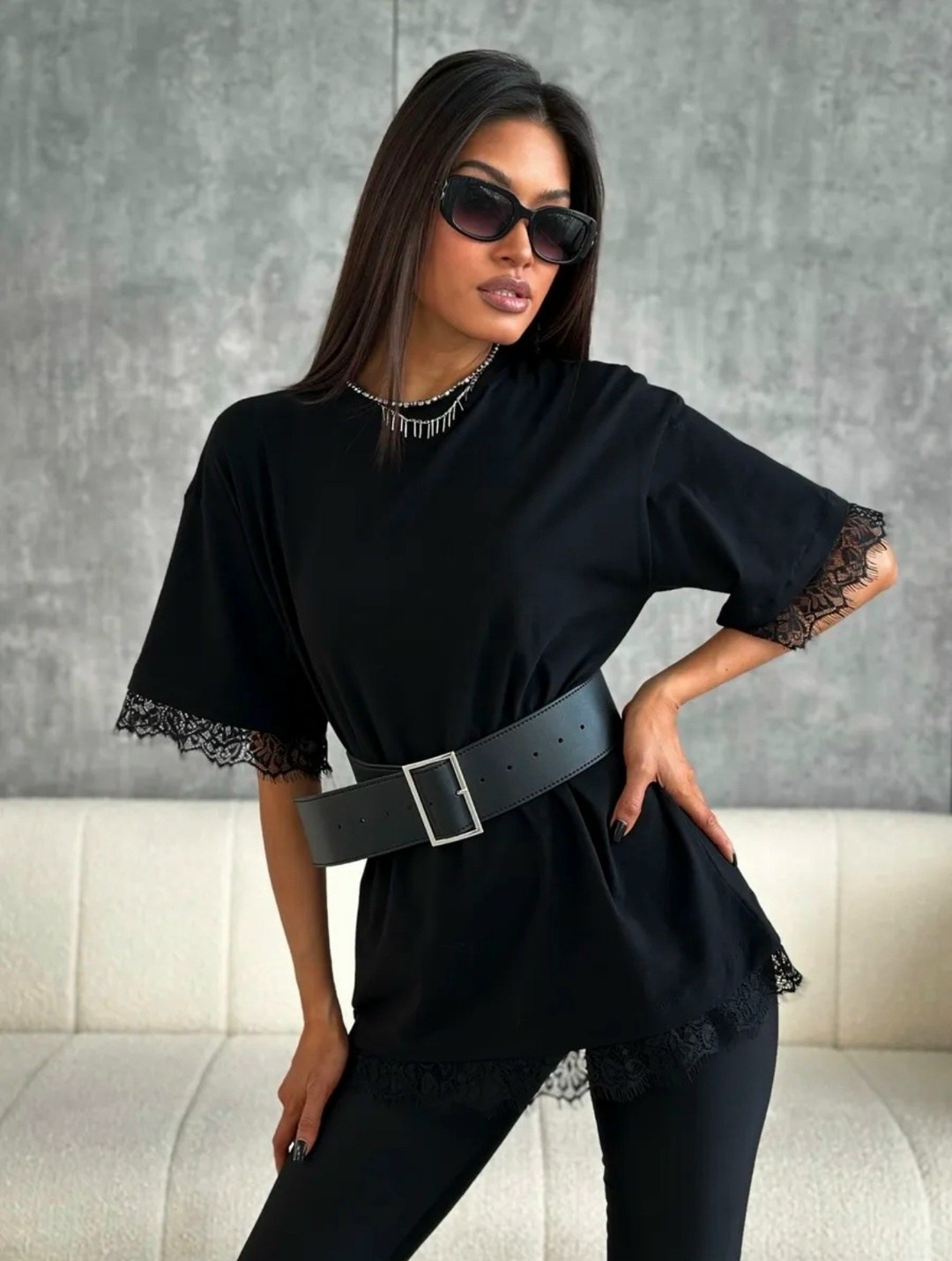 футболка женская,футболка с кружевами,белая футболка,футболка оверсайз