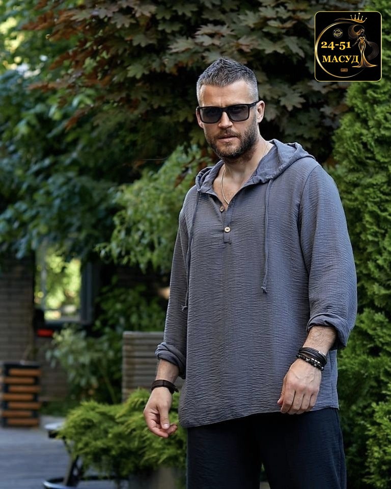 льняная рубашка с капюшоном,мужская льняная рубашка с капюшоном летняя,мужская рубашка с капюшоном,мужская мода,льняная футболка мужская с капюшоном