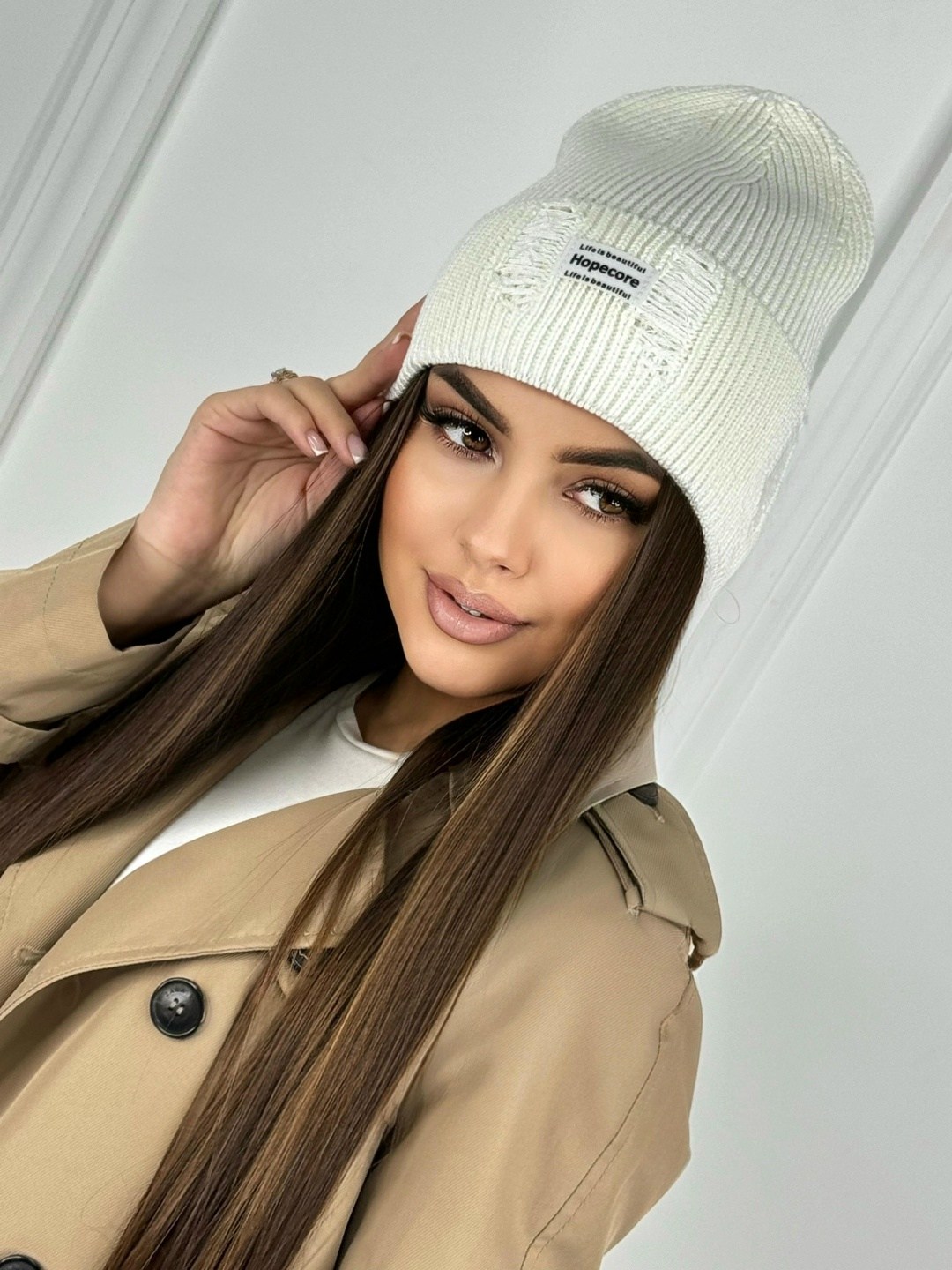 шапка женская весенняя,женская вязаная шапка бини,шапка женская кофейная,шапка женская lux,шапка женская весенняя anya kids