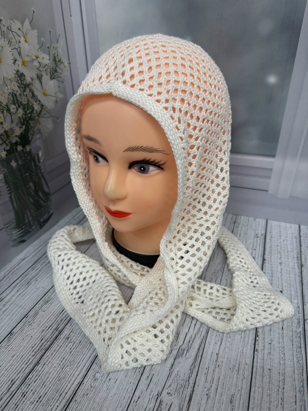 вязаный шарф,шарфы для женщин,вязаная косынка,шарф снуд,капор вязаный